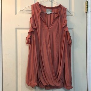 A dark pink long sleeve